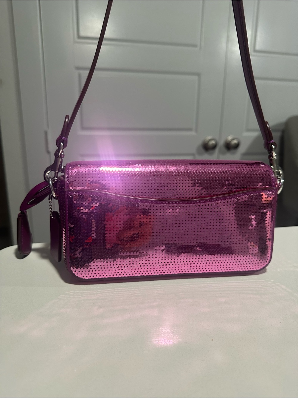 Coach Studio Baguette 20 With Sequins - Picture 4 of 8